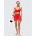 thumbnail image 4 of CRZ YOGA Butterluxe V Neck Racerback Sports Bra For Women, 4 of 6