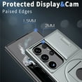 thumbnail image 5 of for Samsung Galaxy S23 Ultra Case with Sliding Camera Cover, Compatible with MagSafe Built-in 360° Rotatable Invisible Kickstand Military Grade Shockproof Protective Magnetic Phone Case, Gray, 5 of 6