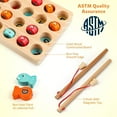 thumbnail image 6 of Coogam Wooden Fishing Game, Fine Motor Skill Toy Alphabet Color Sorting Puzzle, Montessori Letters Cognition Preschool for 3 Years Old, 6 of 7