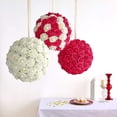 thumbnail image 2 of ARTIFICIAL FOAM ROSES | Attractive Fake Flowers for Decoration | DIY Wedding Centerpieces, Bouquets and More | Includes: 50 Roses with stems and 20 Leaves | Fuchsia, 2 of 5