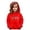 Red, variant on LIUYUNNN Boy Girl Hoodie Long Sleeve Soft Sweatshirt Graphic Hoody Kids Cute Pullovers Top Clothes Girls Hoodies with Ears, Size 5-6 Years
