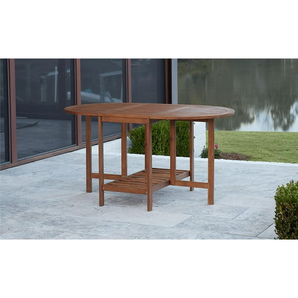 Drop Leaf Patio Dining Table, Small Table Leaf Storage