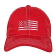 thumbnail image 2 of RapDom White US Flag Graphic Relaxed Mens Cap [Red - Adjustable], 2 of 4