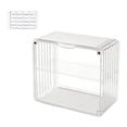 thumbnail image 1 of lionlar Clear Acrylic Display Case Model Cars Removable Dividers Display Storage Box 2 2 Layer White Small, 1 of 7