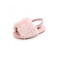 thumbnail image 5 of Infant Baby Girls Boys Hairy Soft Sole Princess Shoes Elastic Sandals Slippers, 5 of 5