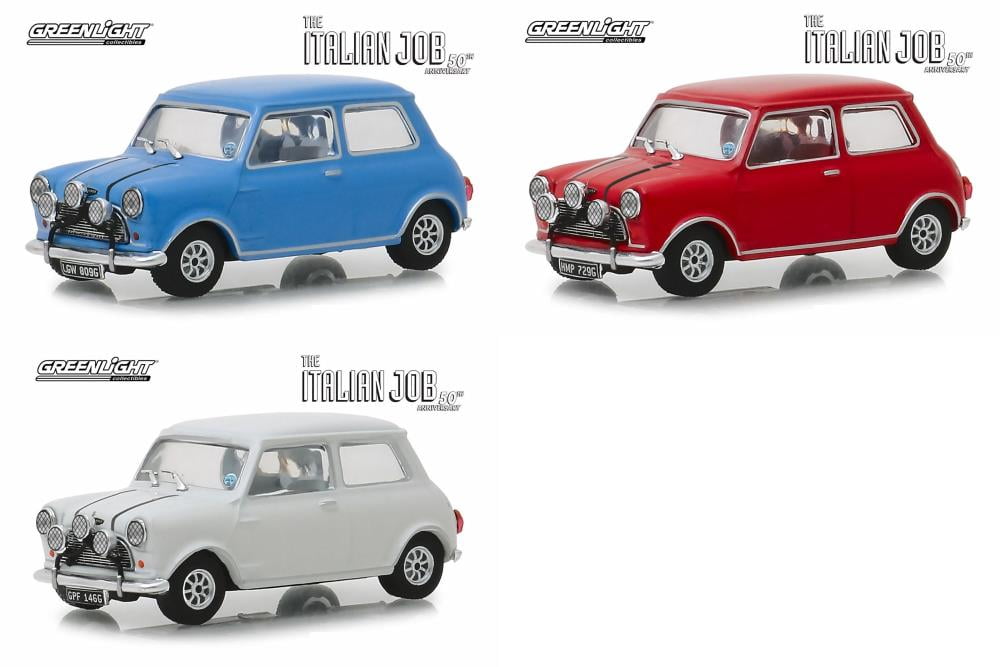 The Italian Job Diecast Toy Car Package Three 1/43 Scale Diecast