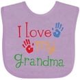 thumbnail image 3 of Inktastic I Love My Grandma Boys or Girls Baby Bib, 3 of 4