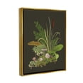 thumbnail image 3 of Stupell Industries Natural Forest Floor Botanical Arrangement Mixed Mushrooms Ferns Graphic Art Metallic Gold Floating Framed Canvas Print Wall Art, Design by House of Rose, 3 of 5