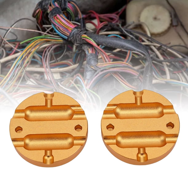 Molde Conector A Tope De Doble Cavidad Molde 12-10AWG Terminal Resistente A La Intemperie Para Barras Selladoras Pistola De Pegamento Termofusible Aplicaciones Marinas Automotrices