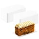 thumbnail image 1 of Mini tablas para tartas, 100 bases de mousse, platos de papel para cartón, bandejas expositoras de postre para magdalenas, base de cartón para pastelería, a prueba de grasa (Rectangular), 1 of 7