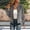 Gray, variant on Women Faux Suede Bomber Jacket Sevevn Long Sleeve Zip Up Raglan Sleeve Cropped Casual Outerwear for Everyday Street Wear