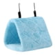 thumbnail image 2 of Hamaca de felpa suave, jaula colgante, tienda para pájaros, loros, cama cálida de invierno, juguete para mascotas (azul M), 2 of 9