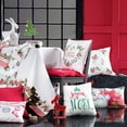 thumbnail image 5 of Christmas Stocking Decorative Single Throw Pillow White & Red Lumbar, 5 of 5