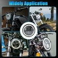 thumbnail image 4 of Aumotop Motorcycle Headlight,5-3/4'' Beam DRL Turn DRL Turn 5.75 Hi/Lo Beam DRL 5.75 inch LED Hi/Lo Beam Round COMETX ERYUE, 4 of 7