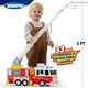 thumbnail image 4 of JOYIN Camión de bomberos extra grande para niños y niñas con escalera de 33 pulgadas, luces, sirenas y botones realistas, motor de camión de bomberos grande para niños mayores de 3 años, regalo de cum, 4 of 5