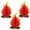 3pcs, variant on mdesiwst Fake Campfire Decoration 3D Paper Honeycomb Campfire Centerpiece Artificial Flame Folding Honeycomb Ornament for Camp Bachelorette Party Supplies