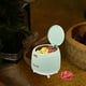 thumbnail image 3 of Mini bote de basura tipo prensa, bote de basura de mesa, bote de basura pequeño con tapa, cubo de basura de escritorio, 3 of 5