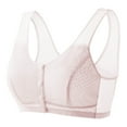 thumbnail image 2 of Censtreet Women's Front Closure Bras Wireless Posture Full Coverage Lace Cotton Bra, 2 of 6