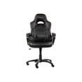 thumbnail image 2 of BASIC GAMING CHAIR BLACK ERGONOMIC PADDED ARMRESTS PLEATHER, 2 of 6