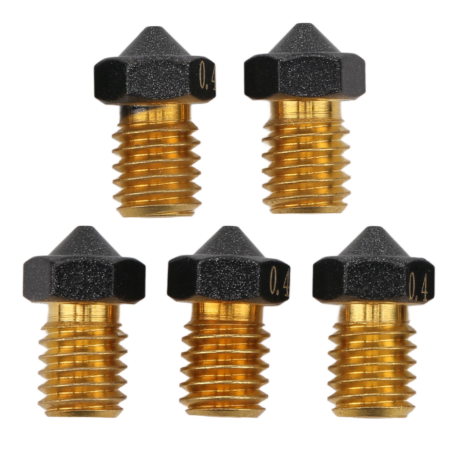 Extruder Nozzle, 0.4mm 3D Printer Hotend Nozzle PTFE Coating  For 1.75mm Filament 3D Printer Nozzle