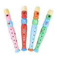thumbnail image 1 of Pequeñas Grabadoras De Madera Aleatorias Flauta Piccolo Colorida Para Niños Aprendiendo Ritmo Instrumento Musical Bebé Educación Temprana Música Juguetes De Sonido, 1 of 8