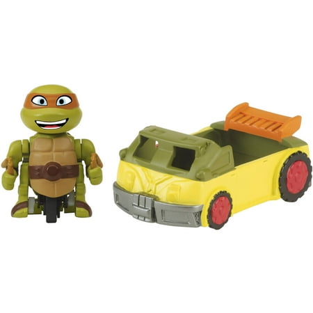 Party Figure - Teenage Mutant Ninja Turtles T-Sprints Mad Motion Mikey with Party Van Basic Figure