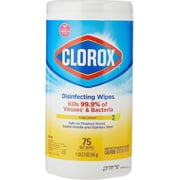 Clorox Disinfecting Wipes, Bleach Free Cleaning Wipes, Crisp Lemon, 75 Count (Package May Vary)