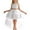 r-232White85, variant on MEZZALL Dresses Girls Dress With Train Tiered Neck Gown For Pageant Recital Performance Lovely Halter Neck Crew Neck Solid Color Child Party Sundress