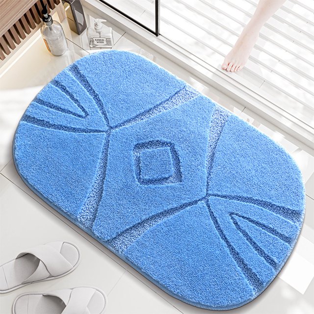 Decoración para el hogar, Decoración de habitaciones, Decoración de paredes, Alfombrilla antideslizante para baño con estampado de hojas, Alfombrilla absorbente para puerta de baño, Alfombrillas de fi