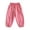 E079-Pink, variant on hengsof Girls Fashion Solid Color Casual Jogger Pants Summer Lightweight Drawstring Pocket Sweatpants for Kids 12 Months-11 Years