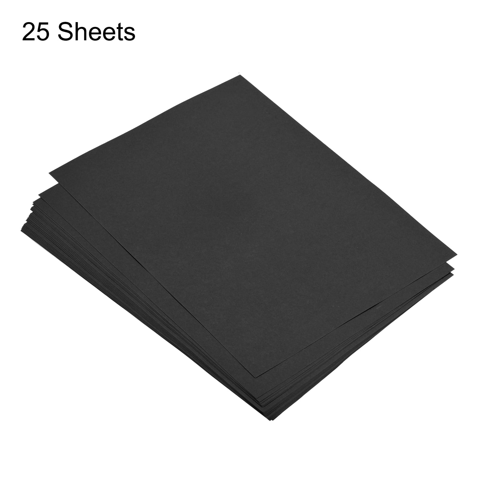 Uxcell Colored Copy Paper 16.5x11.7" 80gsm Black 25 Sheets