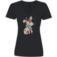 thumbnail image 3 of Inktastic Western Dilly Donkey Women's V-Neck T-Shirt, 3 of 5