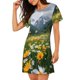 thumbnail image 2 of Disketp Mountain Daisy Meadow para Camisón Corto de Manga Corta para Mujeres, Camisón Cómodo con Escote Redondo, Bonito y Confortable, 2 of 6