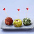thumbnail image 3 of Red Heart Fancy Toothpicks for Appetizers 4.7 Inch Long Cute Bamboo Cocktail Picks Wedding Valentine’s Day Party Food Fruit Drinks Decorative Skewer Sticks 100 Counts -MSL131, 3 of 5