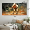thumbnail image 4 of Designart "Baseball Abstract Inlandscape" Sports Wall Art Prints Set, 4 of 5
