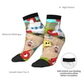 thumbnail image 4 of Lsque Pikmin Printed Crew Socks, Moisture-Wicking Socks, Athletic Socks for Men Breathable Cushion Socks Casual Sport Socks for Running Traveling, 4 of 6