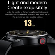 Rainbuvvy R6 Smart Watch 1.32 Inch Built-in Bluetooth Headphones 100 Sports Modes Sports Watch