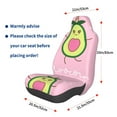 thumbnail image 3 of Yiaed Cute Avocado Print Car Seat Covers,Universal Auto Seats Protector Fits for Car,SUV Sedan,Truck,Automotive Seat Covers & Accessories, 3 of 5