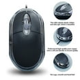 thumbnail image 2 of Durable Wired Game 3-Button Smooth Wheel Quiet Wired , 1200DPI Optical , Quiet Button, Ergonomic Shape, for Desktop Computers Laptops, 2 of 8