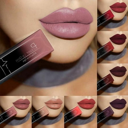 Color Gloss Lipstick - 21 Colors Lip Gloss Waterproof Long Lasting Liquid Pencil Matte Lipstick Makeup Lip Gloss