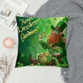 thumbnail image 2 of Nawypu  Throw Pillow Covers St. Patricks Day Clover Lucky Pillowcases Cushion Case Accent Pillows Pillows Decor Boho Decor for Farmhouse Home Holiday Decor,, 2 of 5