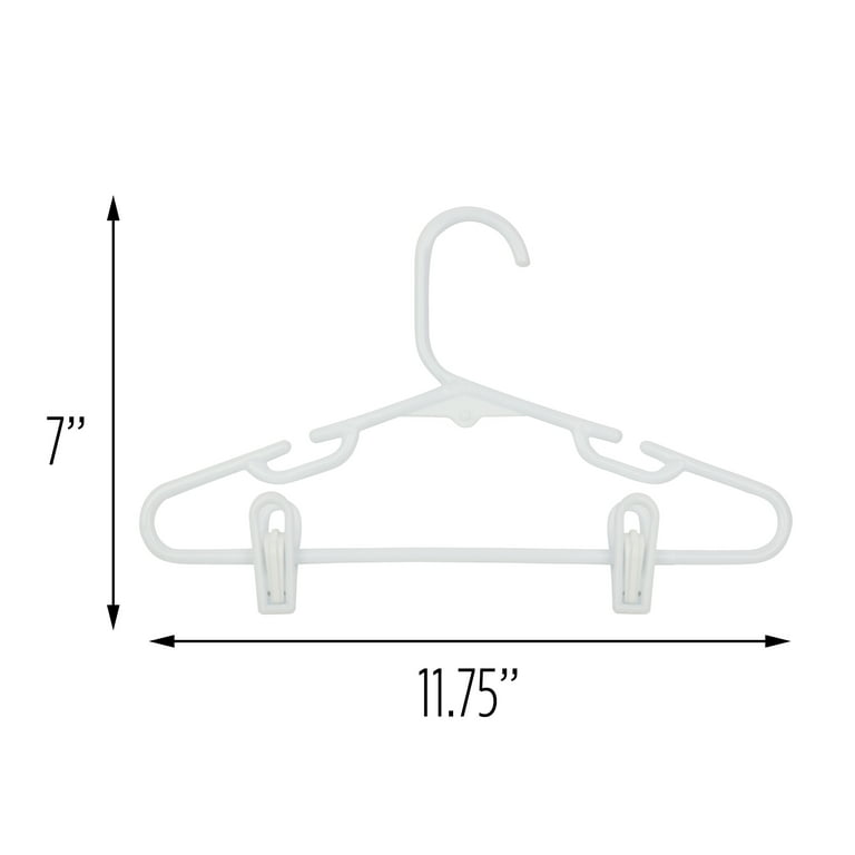 WJWSKI Adjustable Plastic Infant Hangers - 20 Pack, Cascading Design, Space Saving, Blue