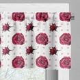 thumbnail image 3 of Ambesonne Vintage Rose Window Valance, Polka Dots Flowers, 54" X 12", Pale Pink Raspberry, 3 of 5