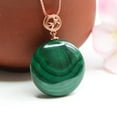 thumbnail image 4 of Natural Malachite Pendant Necklace - Green Crystal Energy Healing Jewelry for Women & Men, 4 of 5