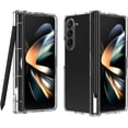 thumbnail image 7 of Compatible with Samsung Galaxy Z Fold 5 Case [Built-in Screen Protector and Pen Holder] Hard Plastic Shockproof Anti-Scratch Anti-Slip Case for Samsung Galaxy Z Fold 5 - Clear, 7 of 7