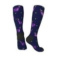 thumbnail image 4 of Balery Eggplant Printed Novelty Socks Men's Women's Crew Socks Sports Socks Knee High Socks Cotton Socks Quirky and Cool Socks, 4 of 9