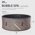 thumbnail image 4 of MSpa Round Inflatable 4-6 Person Bubble Spa w/ Energy Efficient Cover, Mono, 4 of 12