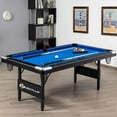 thumbnail image 2 of Goplus 6 FT Billiard Table 76 Inch Foldable Pool Table Perfect for Kids and Adults Blue, 2 of 10