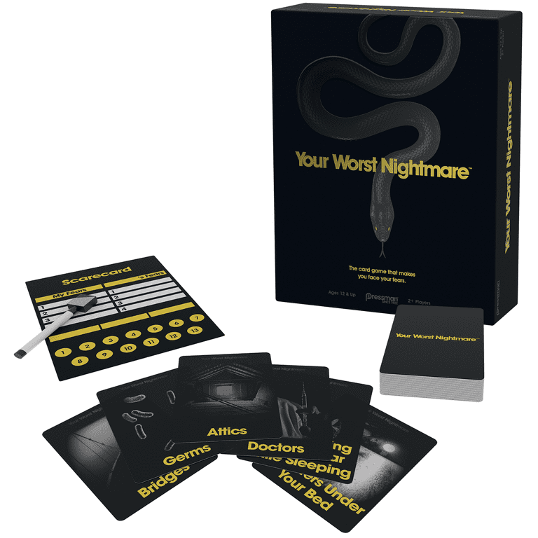 Pressman Your Worst Nightmare Card Game - Face Your Fears as You 