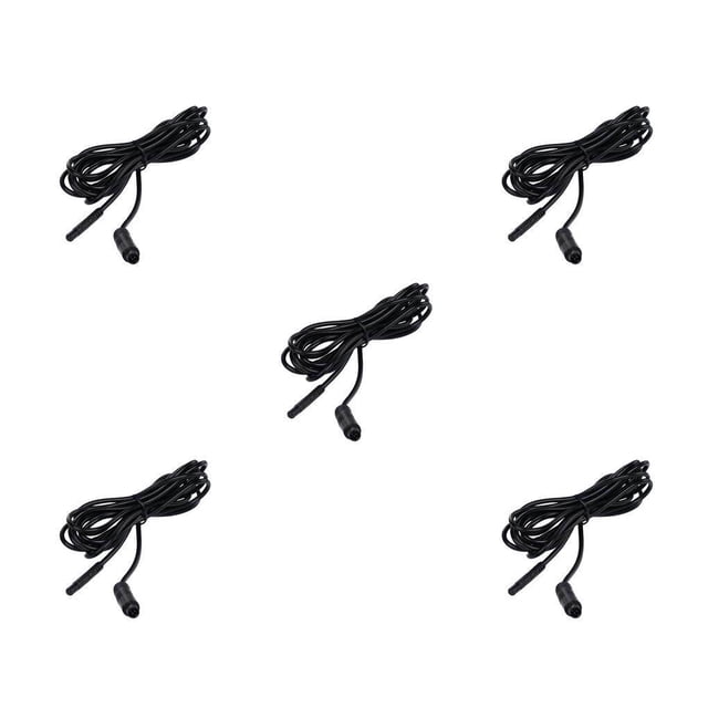Transemion Extension Cable Extended Cord Vehicle Components Professional Rear Camera Wire Replacement Upgraded Fittings Car Supplies black 2m 5Set